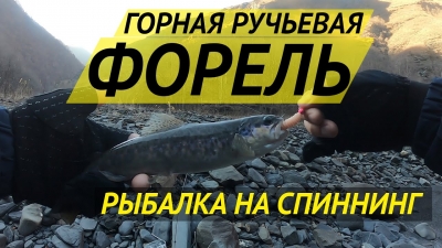 Форелевая рыбалка в горах Чечни в декабре - Trout fishing in the mountains of Chechnya in december